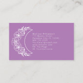 Esoterische Psychische Moderne Minimalistische Hal Visitenkarte (Rückseite)