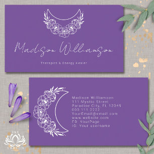 Esoterische Psychische Moderne Minimalistische Hal Visitenkarte