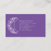 Esoterische Psychische Moderne Minimalistische Hal Visitenkarte (Rückseite)