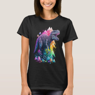 Esoterische Rex Trex Crystals Niedliche Illustrati T-Shirt