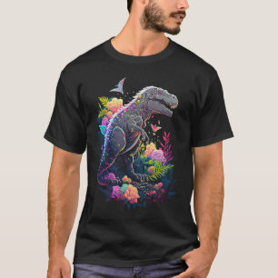 Esoterischer Rex Trex Kristalle Süße Illustration  T-Shirt