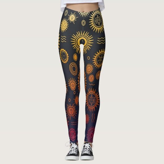 Esoterischer Solarer Zyklus Leggings (Vorderseite)