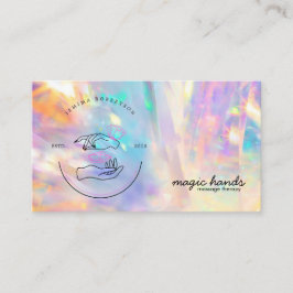 Esoterischer Therapeut für die holografische Krist Visitenkarte