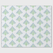 Espalier Bloom in Slate and Green Geschenkpapier (Flach)