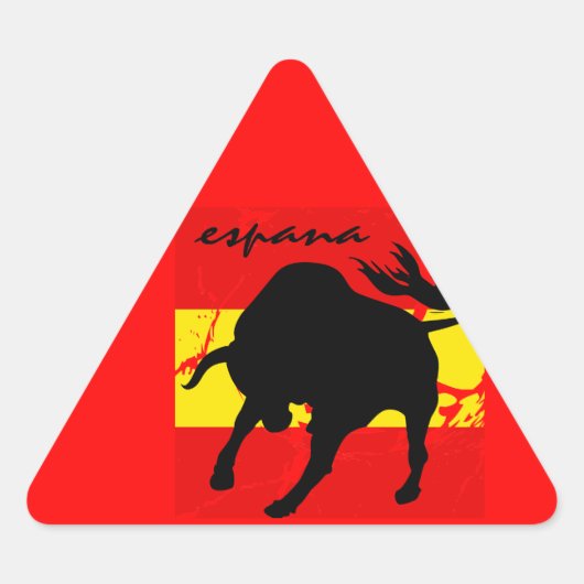 Espana Dreieckiger Aufkleber (Vorderseite)