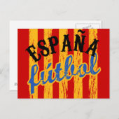 España Fútbol Postkarten (Vorne/Hinten)
