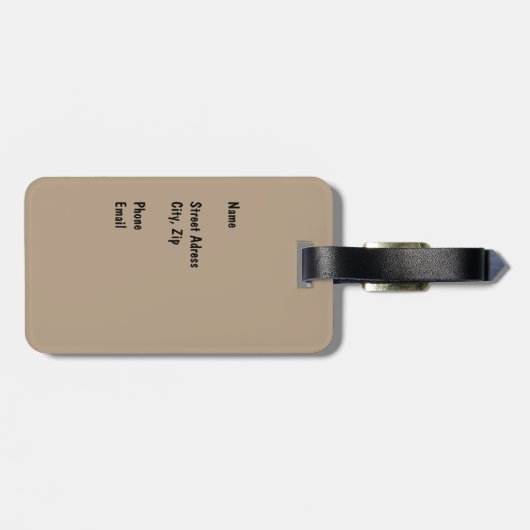 España Gepäckanhänger (Rückseite horizontal)