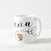 España Herzflagge Spanien Spanien Spanien Kaffeetasse (VorderseiteRechts)