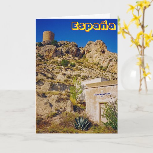 Espana Karte (Gelbe Blume)