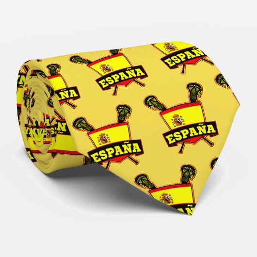 España Lacrosse Krawatte (Gerollt)