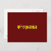 Espana-Logo - Flagge Spaniens España-Logo Postkarte (Vorne/Hinten)