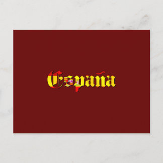 Espana-Logo - Flagge Spaniens España-Logo Postkarte