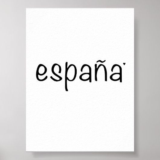Espãna - minimalistic typography poster (Vorne)