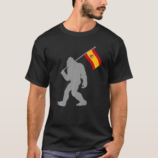 España oder die spanische Flagge auf der spanische T-Shirt (Vorderseite)