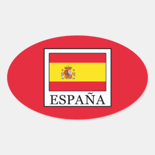España Ovaler Aufkleber