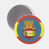 Espana Pocket Bear Magnet (Vorderseite/Rückseite)