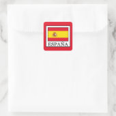 España Quadratischer Aufkleber (Tasche)
