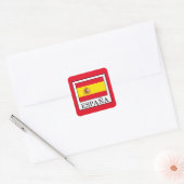 España Quadratischer Aufkleber (Umschlag)