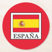 España Runder Pappuntersetzer (Vorderseite)