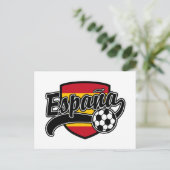 Espana Soccer Postkarte (Stehend Vorderseite)