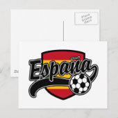 Espana Soccer Postkarte (Vorne/Hinten)