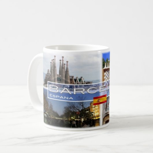 Espana - Spanien - Barcelona Kaffeetasse (Vorderseite Links)
