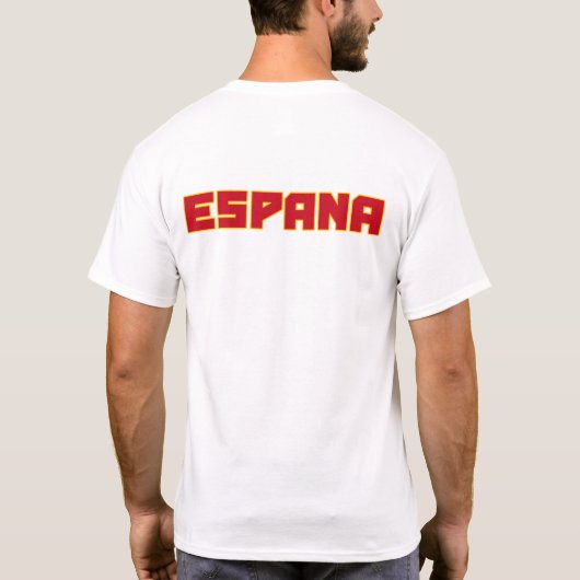 Espana Spanien fett formatiertes Shirt mit Flaggen (Rückseite)