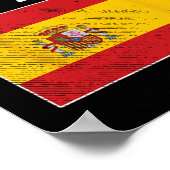 Espana Spanien Flagge Spanisch Fußball Männer Frau Poster (Ecke)