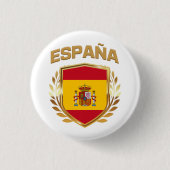 Espana-Spanien-Flaggenschild Button (Vorderseite)