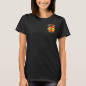 Espana-Spanien-Flaggenschild-T - Shirt (Vorderseite)