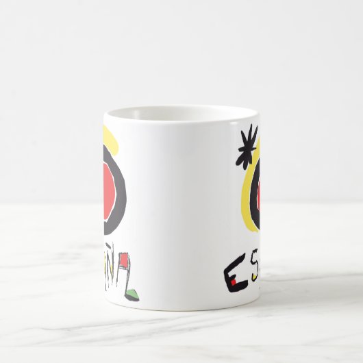 España (Spanien) Miro Logo-Tasse Kaffeetasse (Mittel)