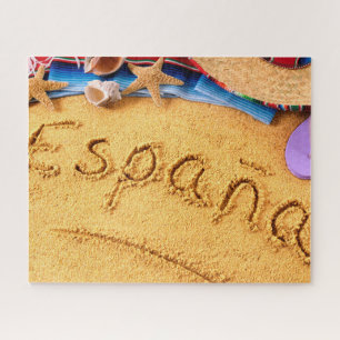 España Spanien Strand-Fotopuzzlespiel Puzzle