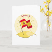 España Spanische Flagge Spanien Sun Travel Gift Karte (Gelbe Blume)