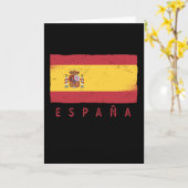 España Spanische Flagge Spanien Vintages Geschenkf Karte (Gelbe Blume)