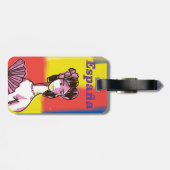 España, spanisches Urlaubsposter. Gepäckanhänger (Rückseite horizontal)