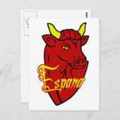 Espana Toro Spanish Bull für Spanien Liebhaber Postkarte (Vorne/Hinten)