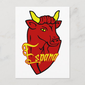 Espana Toro Spanish Bull für Spanien Liebhaber Postkarte