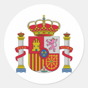 España-Wappen Runder Aufkleber