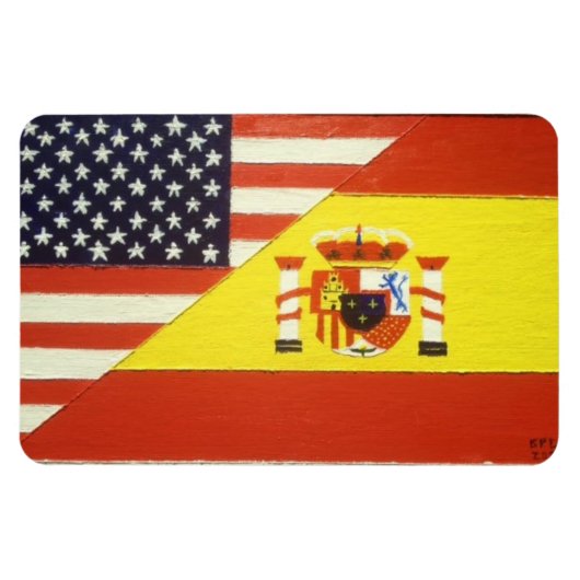 Espana y Los Estados Unidos Magnet (Horizontal)