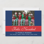 Español Feliz Navidad / Spanische Weihnachtszeit Einladung (Vorderseite)