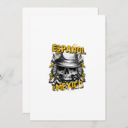 Espanol für Mexiko Einladung (Vorne/Hinten)