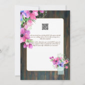 Espanol Invitación de Boda Floral Wedding Rustic I Einladung (Rückseite)