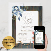 Espanol Invitación de Boda Floral Wedding Rustic I Einladung