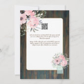 Espanol Invitación de Boda Floral Wedding Rustic I Einladung (Rückseite)