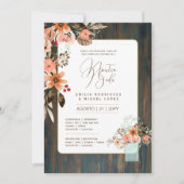 Espanol Invitación de Boda Floral Wedding Rustic I Einladung (Vorderseite)