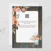 Espanol Invitación de Boda Floral Wedding Rustic I Einladung (Rückseite)