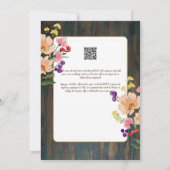Espanol Invitación de Boda Floral Wedding Rustic I Einladung (Rückseite)