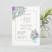 Espanol Invitación de Boda Floral Wedding Rustikal Einladung (Stehend Vorderseite)