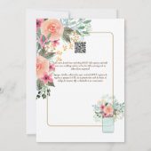Espanol Invitación de Boda Summer Floral Wedding I Einladung (Rückseite)