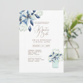 Espanol Invitación de Boda Summer Floral Wedding I Einladung (Stehend Vorderseite)